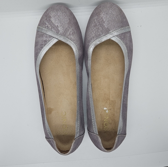 Vionic purple shimmer Caroll ballet flats size 10 - Picture 8 of 9